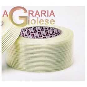 TRANSPARENT MONODIRECTIONAL REINFORCED PACKING TAPE MM. 50x50