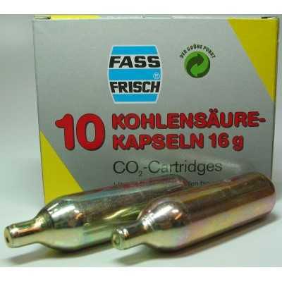 16 GR CO2 CARTRIDGES. IDEAL FOR BEER PUMP CONF. 10 PIECES