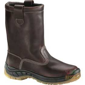 FLOWER BOOT WITH FUR BIDENSITY POLYURETHANE SOLE BROWN COLOR