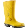 BOOT IN PVC TOE AND FOIL ECONOMIC MODEL YELLOW COLOR SIZE FROM 38 TO 48
