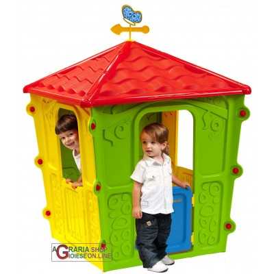 HOUSE FOR CHILDREN IN COLORED THERMOPLASTIC RESIN CM.