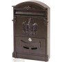 ALUMINUM MAIL BOX MOD. DIRECTION BRONZE COLOR