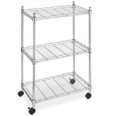 SCAFFALE AMERICA ACCIAIO 3 PIANI cm. 35x60x83h.