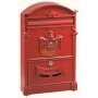 ALUMINUM MAIL BOX MOD. DIRECTOR COLOR RED