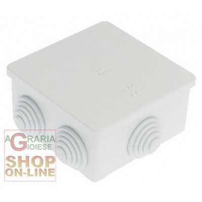 WATERPROOF JUNCTION BOX IP44 EXTERNAL MM. 80X80X40