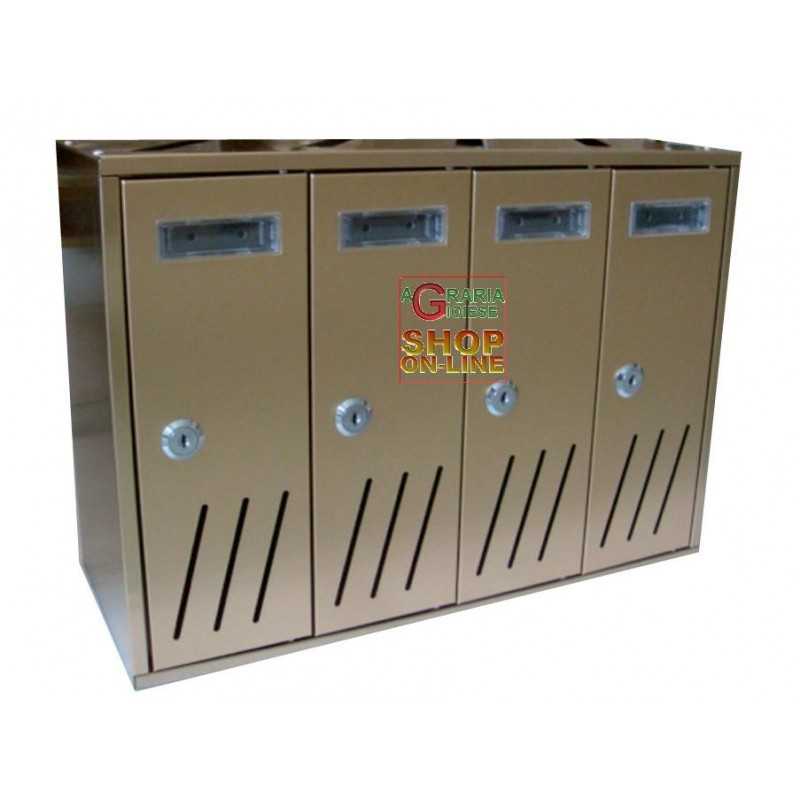 ALUMINUM POST BOX 6 PLACES ART.CMB-02/6
