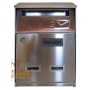 STAINLESS STEEL MAILBOX ART. 2500 cm. 21x32.5x8.5