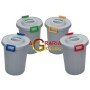 TATA BIN WITH LID AND OKEY HANDLES LT. 25 RED