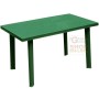 RECTANGULAR GREEN VELO POLYPROPYLENE TABLE CM. 126X76