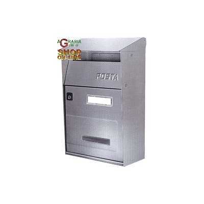 CASSETTA POSTALE INOX TRIMEC EFFET T 