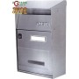 CASSETTA POSTALE INOX TRIMEC EFFET T 