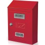 CASSETTA POSTALE VERNICIATA ROSSA MODELLO CITY CM. 18x6x25h 