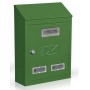 CASSETTA POSTALE VERNICIATA VERDE MODELLO CITY CM. 18x6x25h 