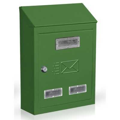 POSTAL BOX GREEN PAINTED MODEL CITY CM. 18x6x25h