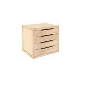 WOODEN DRAWER WITH 4 DRAWERS CM. 39X30X37,5 H.