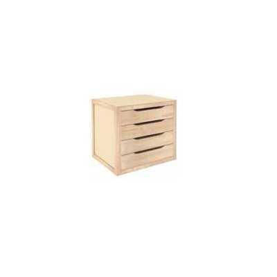WOODEN DRAWER WITH 4 DRAWERS CM. 39X30X37,5 H.