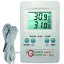 DIGITAL THERMOMETER FOR INCUBATORS WITH PROBE TO MEASURE INTERNAL AND EXTERNAL TEMPERATURE