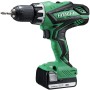 DRILL DRIVER HITACHI DS14DJL WITH 2 LITHIUM LI-ION BATTERIES