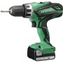 DRILL DRIVER HITACHI DV14DJL WITH 2 BATTERIES 14.4V 1.5Ah AND PROFESSIONAL PERCUSSION