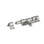 CATENACCIO TRASVERSALE INOX PORTA LUCCHETTO CON FORO 263IN MM.
