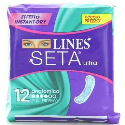 LINES SETA ULTRA ANATOMICO 12 PZ. ASSORBENTI