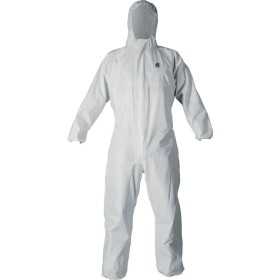 ONE-PIECE DISPOSABLE TYVEK PROTEC SUIT WITH HOOD SIZE L XL XXL