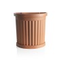 VASO IN PLASTICA BAMA ROMA TERRACOTTA CON SOTTOVASO CM.