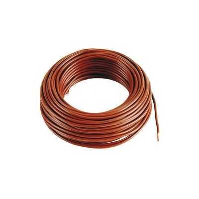 UNIPOLAR ELECTRIC CABLE SECT. 1X1.5 BROWN mt. 100