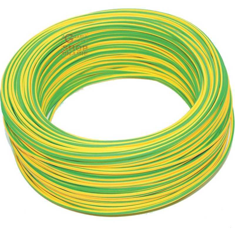SINGLEPOLE ELECTRIC CABLE SECTION 1 X 1.5 YELLOW GREEN MT. 100