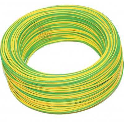 CAVO ELETTRICO UNIPOLARE SEZIONE 1 X 2,5 GIALLO VERDE MT. 100 