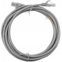 CAVO LAN UTP PLUG RJ45/RJ45 GRIGIO MT. 3 