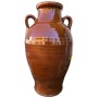 GLAZED TERRACOTTA VASE AMPHORA HANDMADE HEIGHT CM. 54