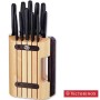 VICTORINOX STAIN WITH 11 PIECES KITCHEN KNIVES BLACK HANDLE