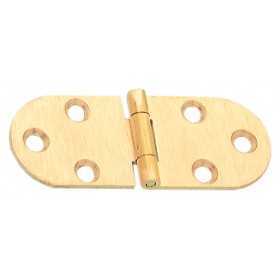 BISCUIT HINGE WITHOUT STOP IN BRASS PCS. 2