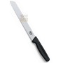 VICTORINOX BREAD KNIFE WAVY BLADE BLACK HANDLE