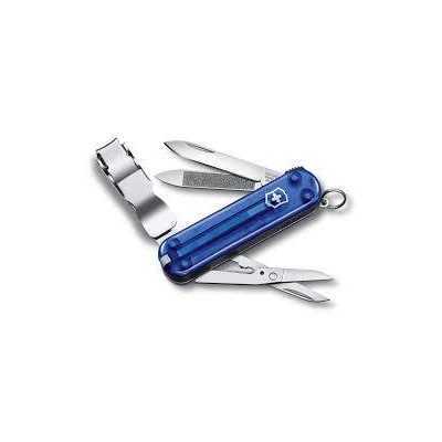 Victorinox NailClip 580 triughie knife with transparent blue cheeks 0.6463.T2