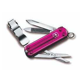 Victorinox NailClip 580 nail cutter knife with transparent pink cheeks 0.6463.T5