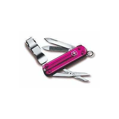 Victorinox NailClip 580 nail cutter knife with transparent pink cheeks 0.6463.T5