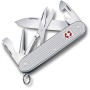 VICTORINOX MULTIPURPOSE PIONEER X IN ALOX STRIPED SILVER