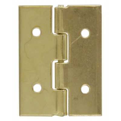 BRASS STEEL HINGES REMOVABLE PIN mm. 20x15 box of pcs. 20