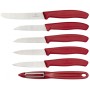 VICTORINOX SET KNIVES SPELUCCHINI SWISS CLASSIC MANICO RED PCS.