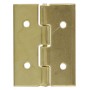 CERNIERE IN ACCIAIO OTTONATE PERNO SFILABILE mm. 25x15
