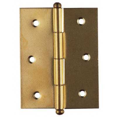 BRASS STEEL HINGES REMOVABLE PIN mm. 50x40 blister packs of