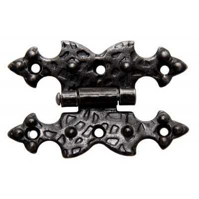 CERNIERE IN FERRO BATTUTO ART.313/C NERO SFUMMATO MM. 95x65 PZ.