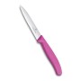 VICTORINOX SPELUCCHINO WAVY BLADE STAINLESS STEEL PINK HANDLE