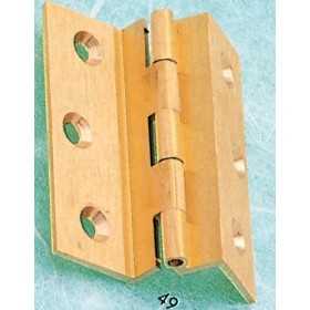 HINGES IN FROFILATED BRASS DOUBLE NECK BENT OB MM. 50x40 PCS. 2