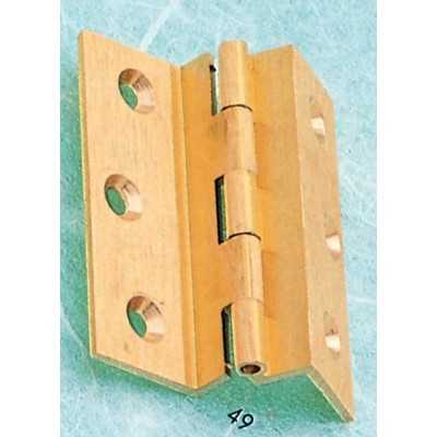 HINGES IN FROFILATED BRASS DOUBLE BENT NECK OS 50x40 PCS. 2