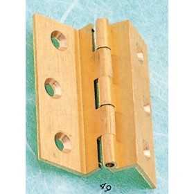 HINGES IN FRAMED BRASS DOUBLE NECK BENT OS 60x50 PZ. 2
