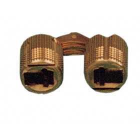 INVISIBLE BRASS HINGES FROM MM. 12 PCS. 2