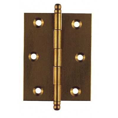 BRASS HINGES REMOVABLE PIN mm. 100x60 blister packs of pcs. 2
